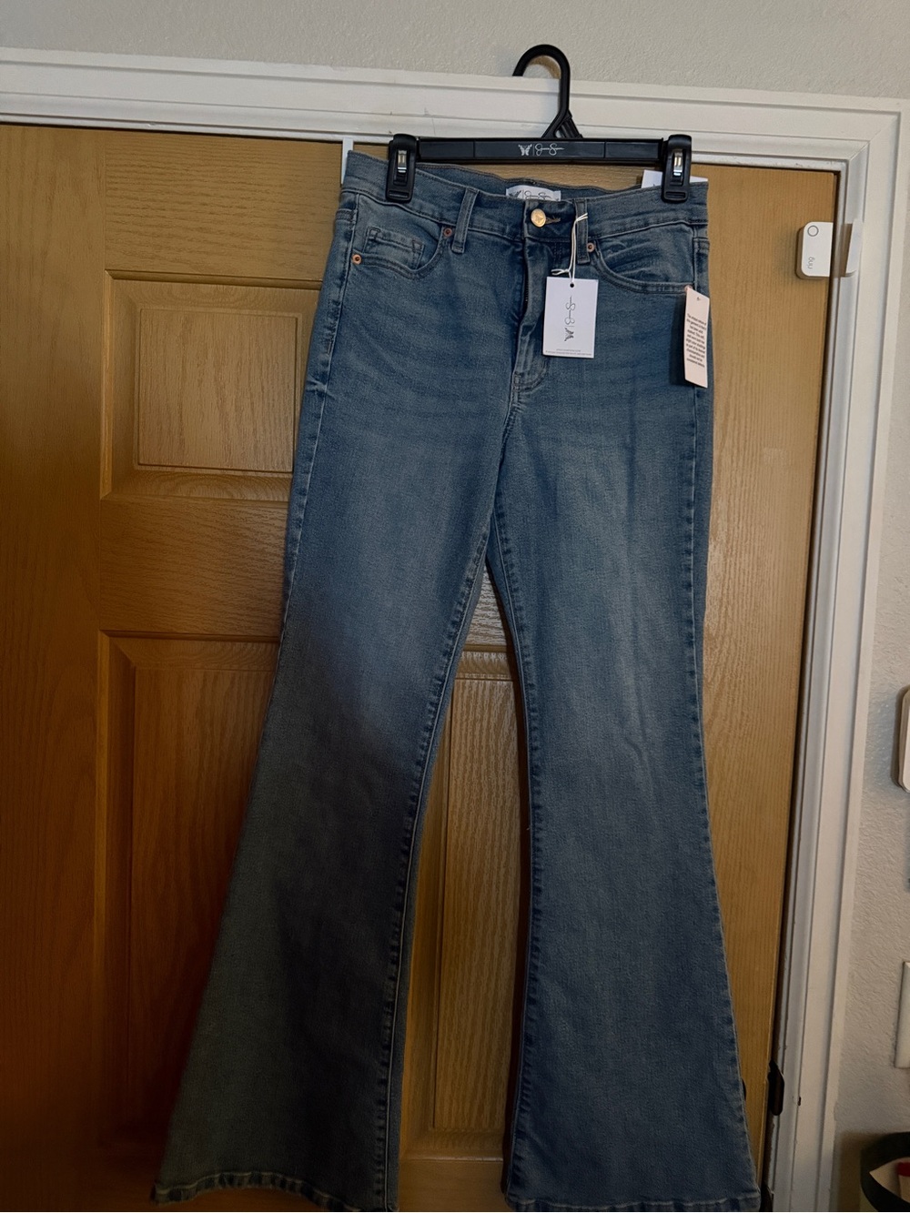 Jessica Simpson Daisy Fitted Blue Flare Jeans - Size 6, NWT